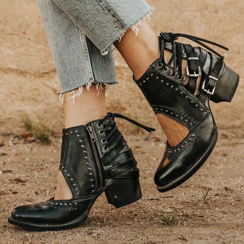 Freebird, black bootie